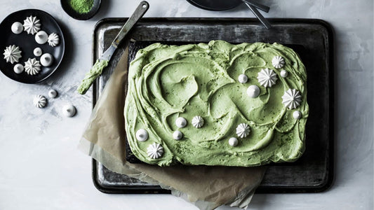 Encha Matcha Black Sesame Chocolate Cake
