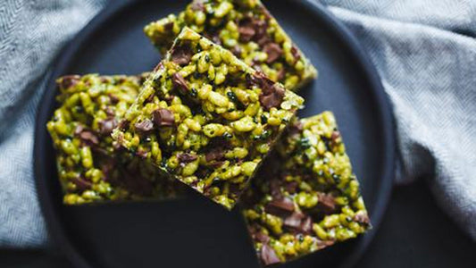 Encha Matcha Black Sesame Rice Krispie Treats
