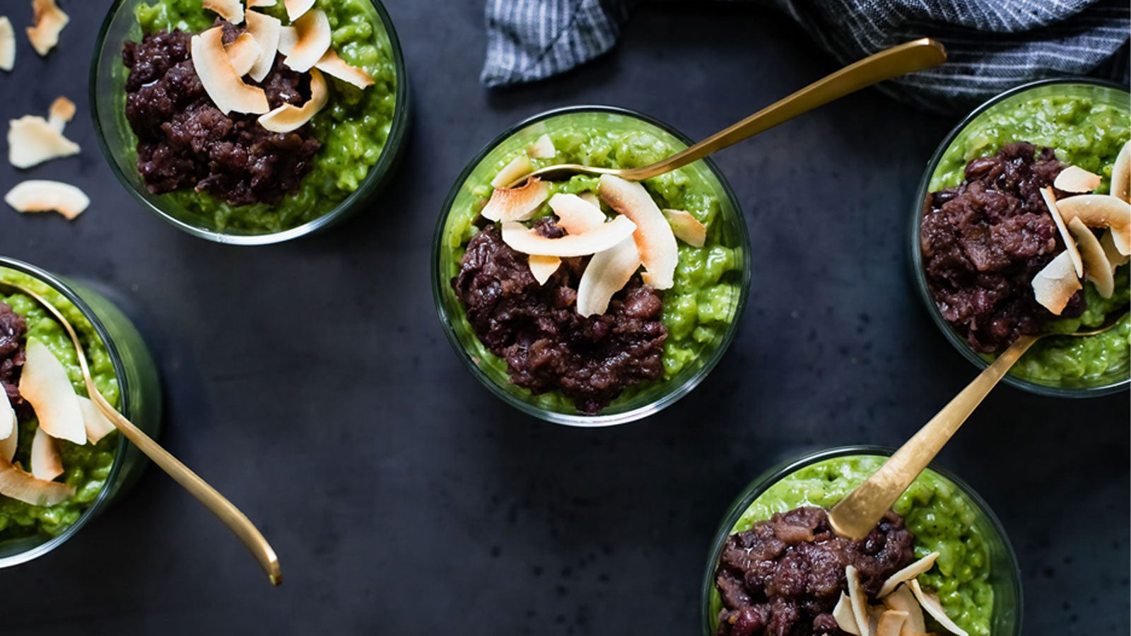 Encha Matcha Coconut Rice Pudding