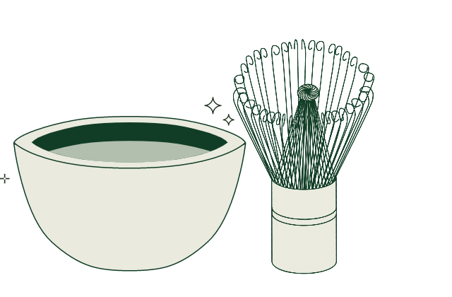 Matcha Bowl and Whisk