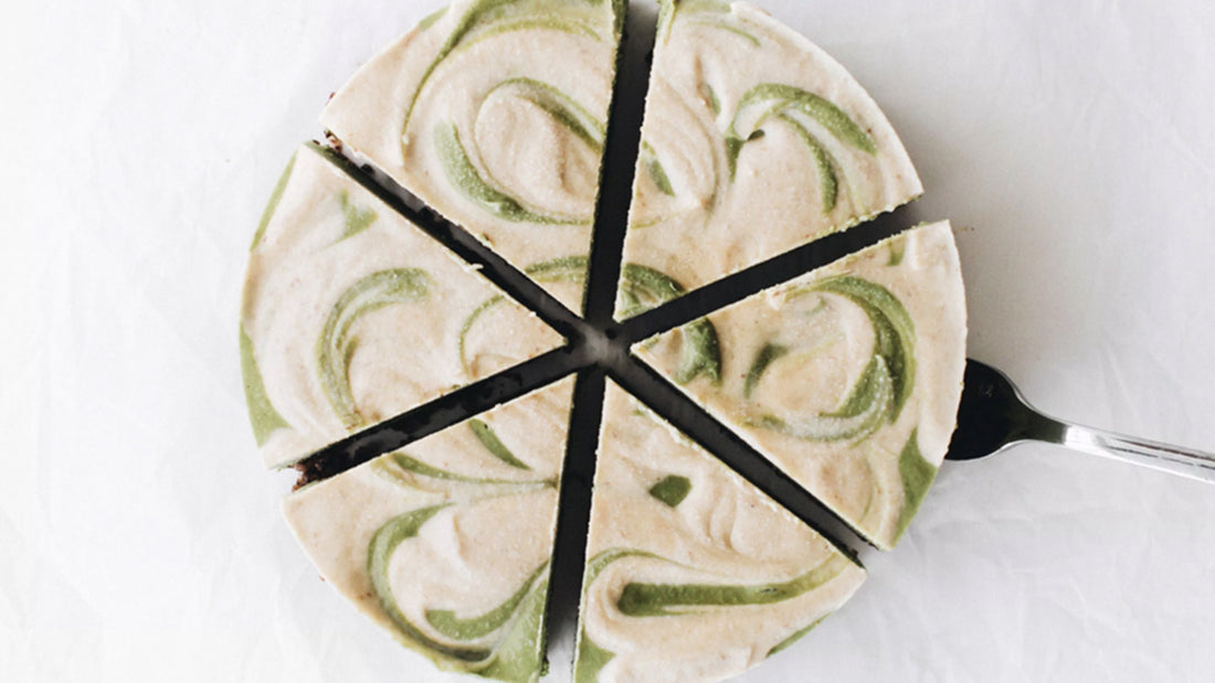 Encha Matcha No-Bake Vegan Cheesecake