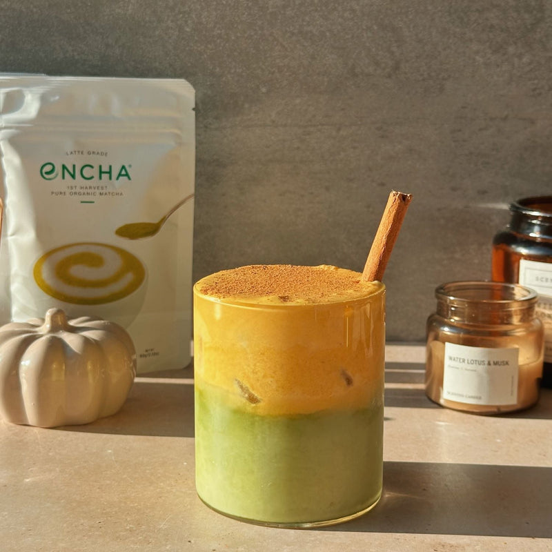 Pumpkin Cream Matcha Cold Foam | Encha