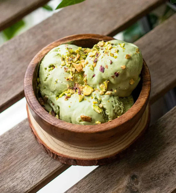 No Churn. No Fuss. 3 Ingredient Matcha Ice Cream.