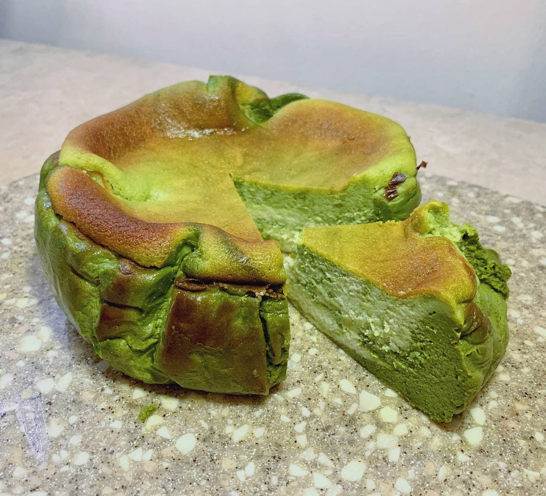 Green Velvet Matcha Mini Basque Cheesecake