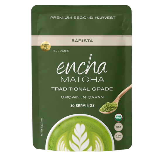 Encha Matcha Barista Grade Latte Organic Matcha Powder
