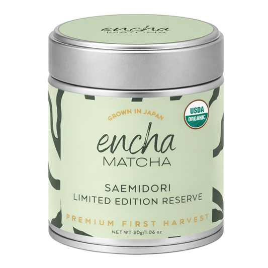 Encha Matcha Tea Saemidori Limited Edition Reserve - Ceremonial Grade Matcha Powder