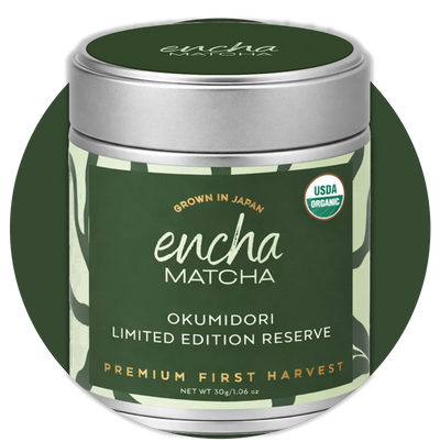 Encha Matcha Tea Okumidori Limited Edition Reserve - Ceremonial Grade Matcha Powder