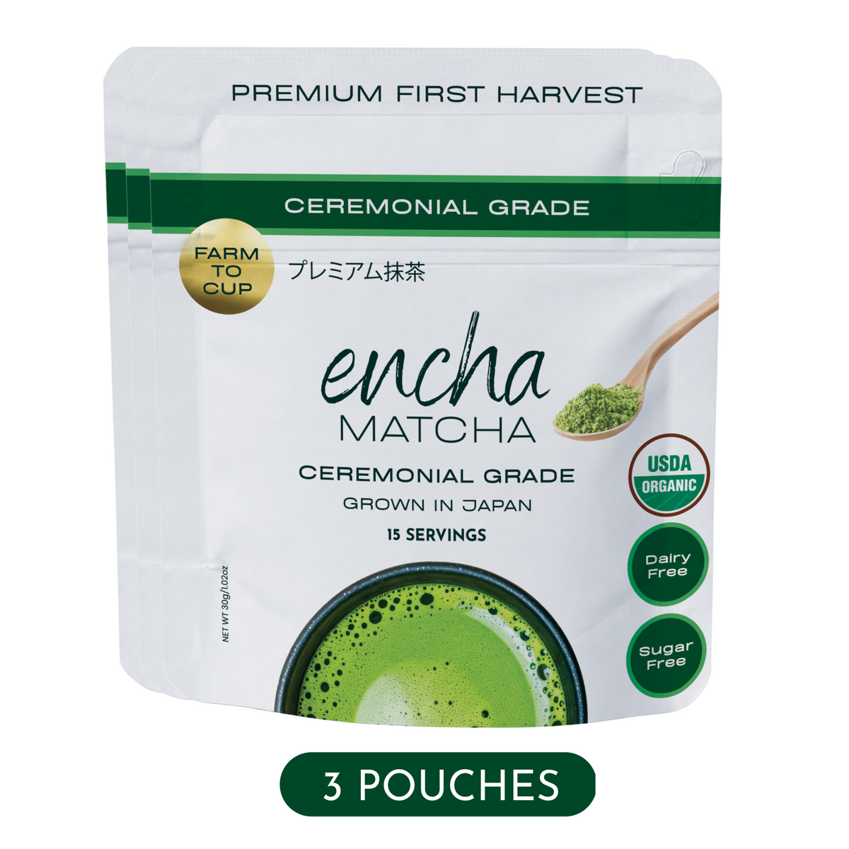 Encha Ceremonial Grade Latte Matcha Powder