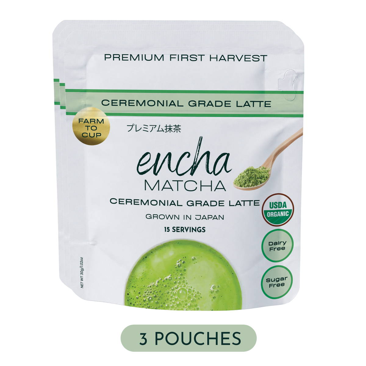 Encha Ceremonial Grade Latte Matcha Powder