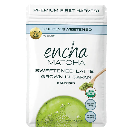 Encha Matcha Latte Powder Sweetened - Lightly Sweet Matcha Powder