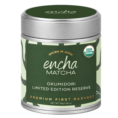Encha Matcha Tea Okumidori Limited Edition Reserve - Ceremonial Grade Matcha Powder