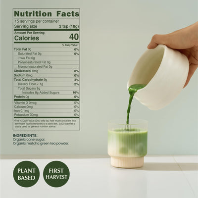 Encha Matcha Latte Powder Sweetened - Lightly Sweet Matcha Powder
