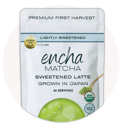 Encha Matcha Latte Powder Sweetened - Lightly Sweet Matcha Powder